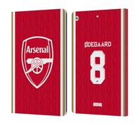Head Case Designs Officially Licensed Arsenal FC Martin Ødegaard 2023/24 Players Home Kit Leather Wallet Case Compatible With Apple iPad 10.2 2019/2020/2021