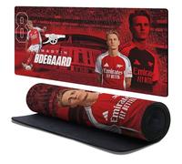 Head Case Designs Officially Licensed Arsenal FC Martin Ødegaard 2024/25 Crest Kit and Players 37.4 x 15.75 x 0.16 inches (900 x 400 mm) - XL Gaming Office Desk PC Keyboard Mouse Mat Pad