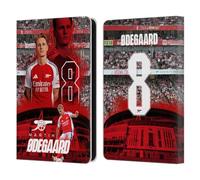 Head Case Designs Officially Licensed Arsenal FC Martin Ødegaard 2024/25 First Team Leather Wallet Case Compatible With Amazon Kindle 11th Gen (2024)