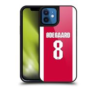 Head Case Designs Officially Licensed Arsenal FC Martin Ødegaard 2025/26 Players Home Kit 1st Group Gel Armour Case [Military Grade Protection] Compatible With Apple iPhone 12 / iPhone 12 Pro