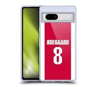 Head Case Designs Officially Licensed Arsenal FC Martin Ødegaard 2025/26 Players Home Kit 1st Group Gel Case [Military Grade Protection] Compatible With Google Pixel 7a