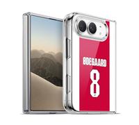 Head Case Designs Officially Licensed Arsenal FC Martin Ødegaard 2025/26 Players Home Kit 1st Group Gel Case [Military Grade Protection] Compatible with Apple iPhone Duo and Compatible with MagSafe