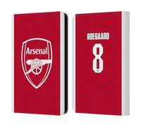 Head Case Designs Officially Licensed Arsenal FC Martin Ødegaard 2025/26 Players Home Kit Leather Wallet Case Compatible With Amazon Kindle 11th Gen 6in 2022