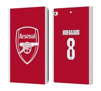 Head Case Designs Officially Licensed Arsenal FC Martin Ødegaard 2025/26 Players Home Kit Leather Wallet Case Compatible With Apple iPad 9.7 2017 / iPad 9.7 2018