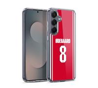 Head Case Designs Officially Licensed Arsenal FC Martin Ødegaard 2026/27 Players Home Kit 1st Group Gel Case [Military Grade] Compatible with Samsung Galaxy S25+ and Compatible with MagSafe