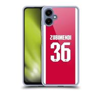 Head Case Designs Officially Licensed Arsenal FC Martín Zubimendi 2025/26 Players Home Kit 1st Group Gel Case [Military Grade Protection] Compatible With Samsung Galaxy A06 4G