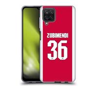 Head Case Designs Officially Licensed Arsenal FC Martín Zubimendi 2025/26 Players Home Kit 1st Group Gel Case [Military Grade Protection] Compatible With Samsung Galaxy A12 (2020)