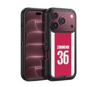 Head Case Designs Officially Licensed Arsenal FC Martín Zubimendi 2025/26 Players Home Kit 1st Group Ultra-Armoured Shockproof Case [Military Grade Protection] Compatible With Apple iPhone 18 Pro