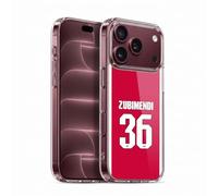 Head Case Designs Officially Licensed Arsenal FC Martín Zubimendi 2025/26 Players Home Kit 1st Group Gel Case [Military Grade Protection] Compatible With Apple iPhone 18 Pro
