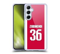 Head Case Designs Officially Licensed Arsenal FC Martín Zubimendi 2025/26 Players Home Kit 1st Group Gel Case [Military Grade Protection] Compatible With Samsung Galaxy A55 5G