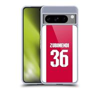 Head Case Designs Officially Licensed Arsenal FC Martín Zubimendi 2025/26 Players Home Kit 1st Group Gel Case [Military Grade Protection] Compatible With Google Pixel 8 Pro