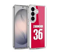 Head Case Designs Officially Licensed Arsenal FC Martín Zubimendi 2025/26 Players Home Kit 1st Group Gel Case [Military Grade] Compatible with Samsung Galaxy S26 and Compatible with MagSafe