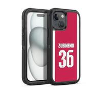 Head Case Designs Officially Licensed Arsenal FC Martín Zubimendi 2025/26 Players Home Kit 1st Group Ultra-Armoured Shockproof Case [Military Grade Protection] Compatible With Apple iPhone 15