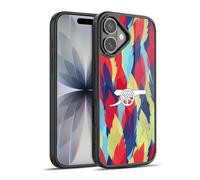 Head Case Designs Officially Licensed Arsenal FC Multicolour Training Patterns Gel Armour Case [Military Grade Protection] Compatible With Apple iPhone 17