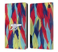 Head Case Designs Officially Licensed Arsenal FC Multicolour Training Patterns Leather Wallet Case Compatible With Amazon Fire 7 2022