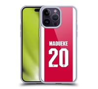 Head Case Designs Officially Licensed Arsenal FC Noni Madueke 2025/26 Players Home Kit 1st Group Gel Case [Military Grade Protection] Compatible With Apple iPhone 14 Pro Max
