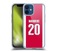 Head Case Designs Officially Licensed Arsenal FC Noni Madueke 2025/26 Players Home Kit 1st Group Gel Case [Military Grade Protection] Compatible With Apple iPhone 12 Mini