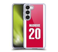 Head Case Designs Officially Licensed Arsenal FC Noni Madueke 2025/26 Players Home Kit 1st Group Gel Case [Military Grade Protection] Compatible With Samsung Galaxy S23 5G
