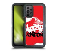 Head Case Designs Officially Licensed Arsenal FC North London Graffiti Art Ultra-Armoured Shockproof Case [Military Grade Protection] Compatible With Samsung Galaxy A23 / 5G (2022)