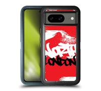Head Case Designs Officially Licensed Arsenal FC North London Graffiti Art Ultra-Armoured Shockproof Case [Military Grade Protection] Compatible With Google Pixel 8