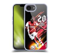 Head Case Designs Officially Licensed Arsenal FC Nuno Tavares 2021/22 First Team Gel Case [Military Grade Protection] Compatible with Apple iPhone 16e and Compatible with MagSafe