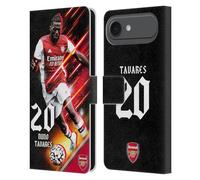 Head Case Designs Officially Licensed Arsenal FC Nuno Tavares 2021/22 First Team Leather Wallet Case Compatible With Apple iPhone 17 Air