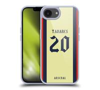 Head Case Designs Officially Licensed Arsenal FC Nuno Tavares 2021/22 Players Away Kit Gel Case [Military Grade Protection] Compatible with Apple iPhone 16e and Compatible with MagSafe