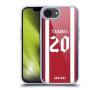 Head Case Designs Officially Licensed Arsenal FC Nuno Tavares 2021/22 Players Home Kit Gel Case [Military Grade Protection] Compatible with Apple iPhone 16e and Compatible with MagSafe
