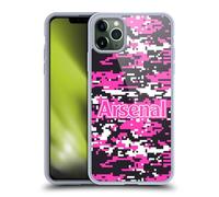 Head Case Designs Officially Licensed Arsenal FC Pink Digital Camouflage Crest Patterns Gel Case [Military Grade Protection] Compatible With Apple iPhone 11 Pro Max
