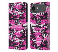 Head Case Designs Officially Licensed Arsenal FC Pink Digital Camouflage Crest Patterns Leather Wallet Case Compatible With Apple iPhone 17 Air