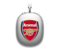 Head Case Designs Officially Licensed Arsenal FC Plain Logo Soft Gel Case Compatible With Apple AirPods Max