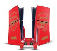 Head Case Designs Officially Licensed Arsenal FC Red and Gold Crest Logos Vinyl Sticker Gaming Skin Decal Compatible With Sony PlayStation 5 PS5 Slim/Pro Disc Edition Console & DualSense Controller