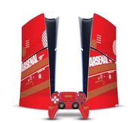Head Case Designs Officially Licensed Arsenal FC Red and Gold Crest Logos Vinyl Sticker Gaming Skin Decal Compatible With Sony PlayStation 5 PS5 Slim Digital Edition Console & DualSense Controller