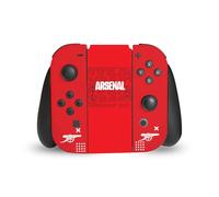 Head Case Designs Officially Licensed Arsenal FC Red and Gold Logos Vinyl Sticker Gaming Skin Decal Cover Compatible With Nintendo Switch Joy-Con Controller