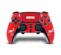 Head Case Designs Officially Licensed Arsenal FC Red and Gold Logos Vinyl Sticker Gaming Skin Decal Cover Compatible With Sony PlayStation 5 PS5 DualSense Edge Controller