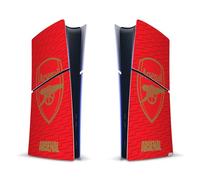 Head Case Designs Officially Licensed Arsenal FC Red and Gold Logos Vinyl Sticker Gaming Skin Decal Cover Compatible With Sony PlayStation 5 PS5 Slim Digital Edition Console
