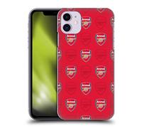 Head Case Designs Officially Licensed Arsenal FC Red Crest Patterns Hard Back Case Compatible With Apple iPhone 11