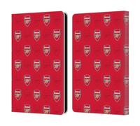 Head Case Designs Officially Licensed Arsenal FC Red Crest Patterns Leather Wallet Case Compatible With Amazon Kindle Paperwhite 6