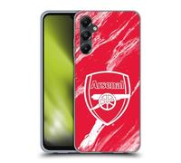 Head Case Designs Officially Licensed Arsenal FC Red Marble Crest Patterns Gel Case [Military Grade Protection] Compatible With Samsung Galaxy A05s