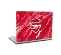 Head Case Designs Officially Licensed Arsenal FC Red Marble Logos Vinyl Sticker Skin Decal Cover Compatible With Microsoft Surface Book 2