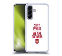 Head Case Designs Officially Licensed Arsenal FC Stay Proud Gunners Gel Case [Military Grade Protection] Compatible With Samsung Galaxy A56 5G