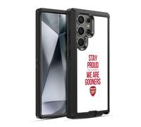 Head Case Designs Officially Licensed Arsenal FC Stay Proud Gunners Ultra-Armoured Shockproof Case [Military Grade Protection] Compatible With Samsung Galaxy S24 Ultra 5G