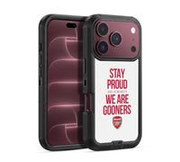 Head Case Designs Officially Licensed Arsenal FC Stay Proud Gunners Ultra-Armoured Shockproof Case [Military Grade Protection] Compatible With Apple iPhone 18 Pro Max
