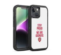 Head Case Designs Officially Licensed Arsenal FC Stay Proud Gunners Ultra-Armoured Shockproof Case [Military Grade Protection] Compatible With Apple iPhone 14