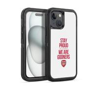 Head Case Designs Officially Licensed Arsenal FC Stay Proud Gunners Ultra-Armoured Shockproof Case [Military Grade Protection] Compatible With Apple iPhone 15