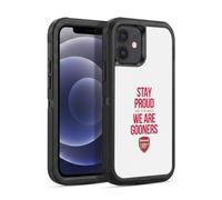 Head Case Designs Officially Licensed Arsenal FC Stay Proud Gunners Ultra-Armoured Shockproof Case [Military Grade Protection] Compatible With Apple iPhone 12 / iPhone 12 Pro