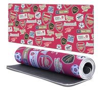 Head Case Designs Officially Licensed Arsenal FC Sticker Collage Crest Logo & Patterns Gaming Office Desk PC Keyboard Mouse Mat Pad 37.4 x 15.75 x 0.16 inches (900 x 400 mm) - XL