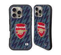 Head Case Designs Officially Licensed Arsenal FC Third 2021/22 Crest Kit Hybrid Case Compatible With Apple iPhone 16 Pro