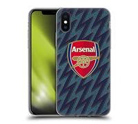 Head Case Designs Officially Licensed Arsenal FC Third 2021/22 Crest Kit Soft Gel Case [Military Grade Protection] Compatible With Apple iPhone X/iPhone XS
