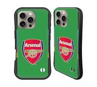 Head Case Designs Officially Licensed Arsenal FC Third Goalkeeper 2016/17 Crest Kit Hybrid Case Compatible With Apple iPhone 16 Pro